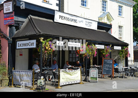 Penygawse Cafe Vittoriano, High Street, Llandovery (Llanymddyfri), Carmarthenshire (Sir Gaerfyrddin), Wales, Regno Unito Foto Stock