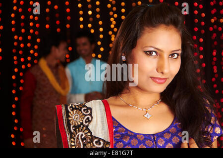 Indian ladies Diwali Festival Foto Stock