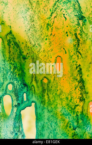 Acquerello sfondo astratto con macchie Foto Stock