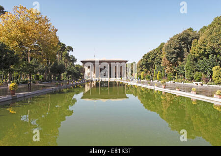 Chehel Sotun Palace, Isfahan, Provincia di Isfahan, Persia, Iran Foto Stock