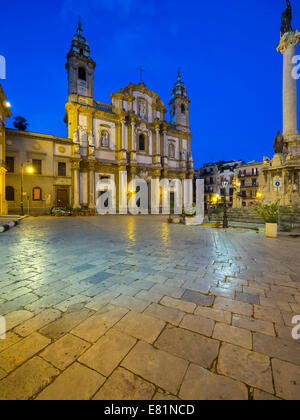 Chiesa di San Domenico in Piazza San Domenico, centro storico, Palermo, Sicilia, Italia Foto Stock