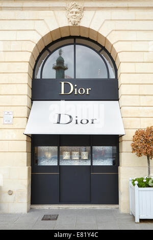 Dior shop in place Vendome a Parigi Foto Stock