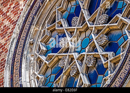 Dettaglio di una sinagoga. Edificio storico in Timisoara, Romania. Foto Stock