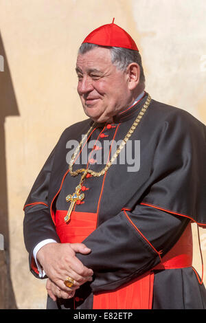 Dominik Duka O.P. è la trentaseiesima arcivescovo di Praga e un Cardinale di Santa Romana Chiesa Cattolica. Ritratto. Foto Stock