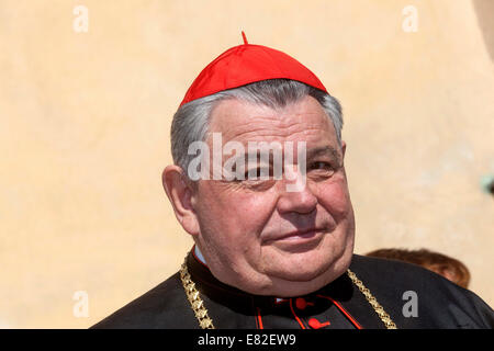 Dominik Duka O.P. è la trentaseiesima arcivescovo di Praga e un Cardinale di Santa Romana Chiesa Cattolica. Ritratto. Foto Stock