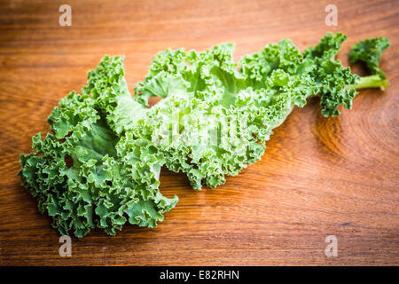 Kale (Brassica oleracea var. Sabellica L. ). Foto Stock