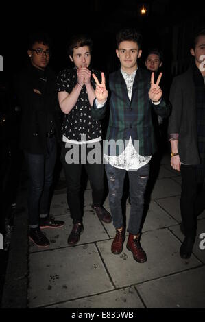 Party per festeggiare 25 anni di Magnum a casa House - Arrivi con: Jay Scott,Matt Cahill di Kingsland Road dove: Londra, Regno Unito quando: 26 Mar 2014 Foto Stock