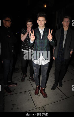 Party per festeggiare 25 anni di Magnum a casa House - Arrivi con: Jay Scott,Matt Cahill di Kingsland Road dove: Londra, Regno Unito quando: 26 Mar 2014 Foto Stock