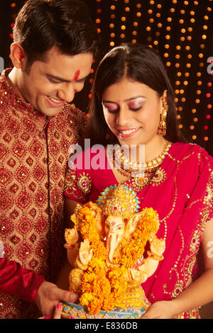 Indian Diwali Festival idolo culto di Dio Foto Stock