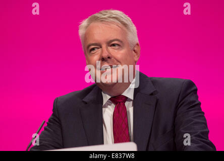 Carwyn Jones-First ministro per Wales-Assembly stati per Bridgend Foto Stock