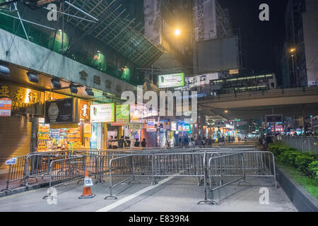 Hong Kong, 29 settembre 2014. Hong Kong le proteste: persone che occupano nella Admiralty, Causeway Bay e il centro di Hong Kong per una protesta. © kmt rf/Alamy Live News Credit: kmt rf/Alamy Live News Foto Stock