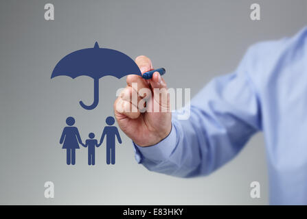 La protezione della famiglia Foto Stock