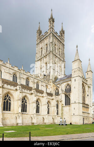 La cattedrale di Gloucester, Gloucester, Gloucestershire, England, Regno Unito Foto Stock