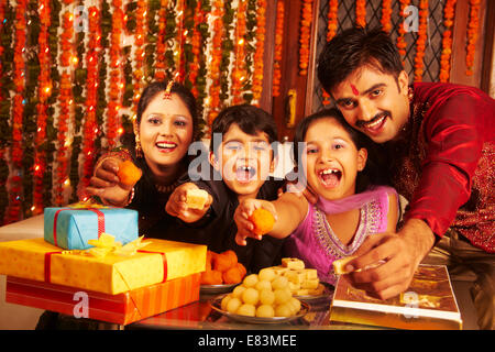 Indian Diwali Festival fun Foto Stock