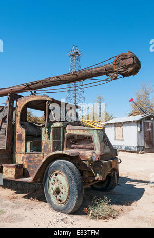 California, Kern County, Taft, West Kern Museo dell'olio Foto Stock