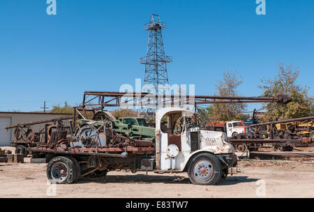 California, Kern County, Taft, West Kern Museo dell'olio Foto Stock