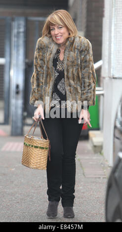 Fay Ripley al di fuori della ITV Studios con: Fay Ripley dove: Londra, Regno Unito quando: 28 Mar 2014 Foto Stock