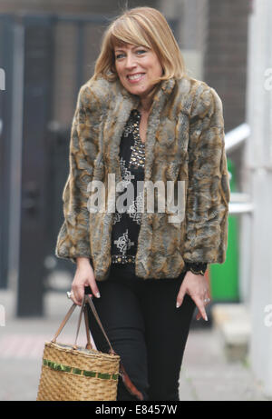 Fay Ripley al di fuori della ITV Studios con: Fay Ripley dove: Londra, Regno Unito quando: 28 Mar 2014 Foto Stock