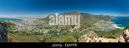 Vista panoramica della città di Città del Capo in Sud Africa. Foto Stock