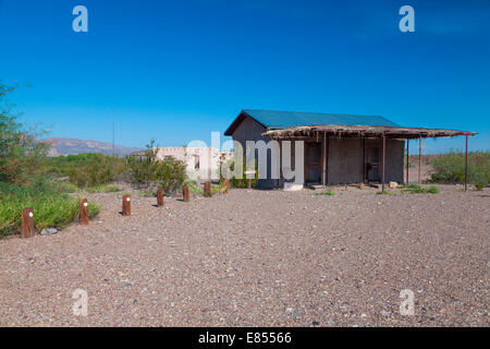 Museo a Castolon storico quartiere del Parco nazionale di Big Bend. Foto Stock