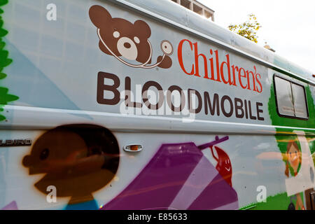 Ospedale per bambini bloodmobile - Washington DC, Stati Uniti d'America Foto Stock