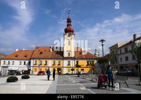 Kaplice Town Hall, Novohradske montagne nella regione della Boemia del Sud, Repubblica Ceca, vicino al confine Czech-Austrian il 10 settembre 2014. (CTK foto/Libor Sojka) Foto Stock