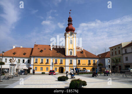 Kaplice Town Hall, Novohradske montagne nella regione della Boemia del Sud, Repubblica Ceca, vicino al confine Czech-Austrian il 10 settembre 2014. (CTK foto/Libor Sojka) Foto Stock