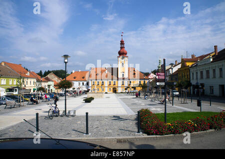 Kaplice Town Hall, Novohradske montagne nella regione della Boemia del Sud, Repubblica Ceca, vicino al confine Czech-Austrian il 10 settembre 2014. (CTK foto/Libor Sojka) Foto Stock