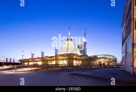 Mediterraneo centro shopping, Atlantic Hotel Sail City, Klimahaus Bremerhaven, Havenwelten, Bremerhaven, Brema, Germania Foto Stock