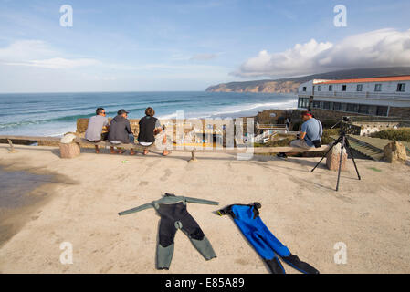 Spiaggia di Guincho in estate, Cascais, Lisbona, Portogallo Foto Stock