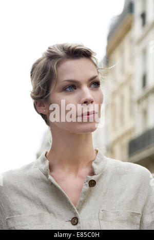 Donna indipendente traveler Foto Stock