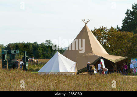 Tende per motivi di Snape Maltings nel Suffolk in Suffolk Foto Stock