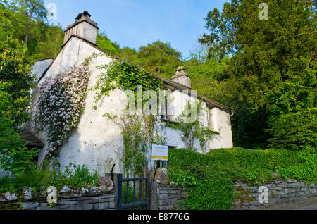 Dove Cottage ( ex casa di William Wordsworth ), Grasmere Village, Lake District, Cumbria, England, Regno Unito Foto Stock