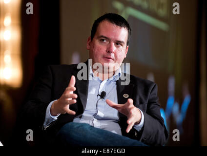 David Weigel, politico reporter di ardesia, parla del possibile 2016 candidati presidenziali durante il Texas Tribune Fest Foto Stock