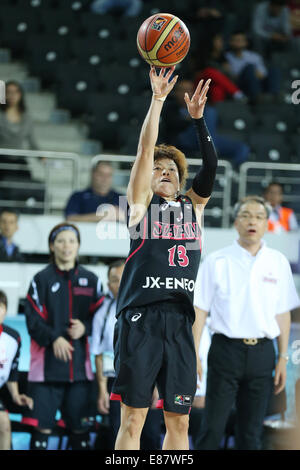 Ankara, Turchia. Il 30 settembre, 2014. Yuko Oga (JPN) Basket : 2014 FIBA Campionato Mondiale per il gruppo di donne una corrispondenza tra il Brasile 79-56 Giappone a Ankara Arena di Ankara, Turchia . Credito: Takahisa Hirano/AFLO/Alamy Live News Foto Stock