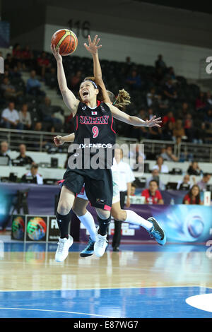 Ankara, Turchia. Il 30 settembre, 2014. Kudeken Emi (JPN) Basket : 2014 FIBA Campionato Mondiale per il gruppo di donne una corrispondenza tra il Brasile 79-56 Giappone a Ankara Arena di Ankara, Turchia . Credito: Takahisa Hirano/AFLO/Alamy Live News Foto Stock