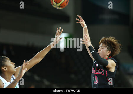 Ankara, Turchia. Il 30 settembre, 2014. Yuko Oga (JPN) Basket : 2014 FIBA Campionato Mondiale per il gruppo di donne una corrispondenza tra il Brasile 79-56 Giappone a Ankara Arena di Ankara, Turchia . Credito: Takahisa Hirano/AFLO/Alamy Live News Foto Stock