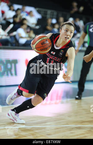 Ankara, Turchia. Il 30 settembre, 2014. Mika Kurihara (JPN) Basket : 2014 FIBA Campionato Mondiale per il gruppo di donne una corrispondenza tra il Brasile 79-56 Giappone a Ankara Arena di Ankara, Turchia . Credito: Takahisa Hirano/AFLO/Alamy Live News Foto Stock