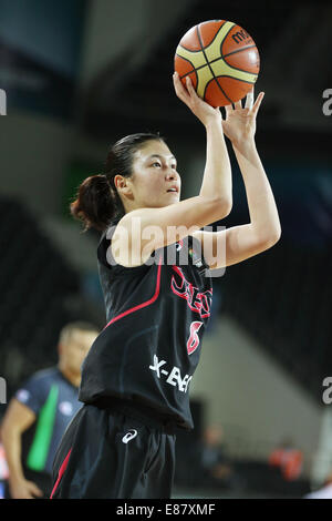 Ankara, Turchia. Il 30 settembre, 2014. Yuka Mamiya (JPN) Basket : 2014 FIBA Campionato Mondiale per il gruppo di donne una corrispondenza tra il Brasile 79-56 Giappone a Ankara Arena di Ankara, Turchia . Credito: Takahisa Hirano/AFLO/Alamy Live News Foto Stock