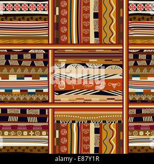 Il tribale indiano pattern senza giunture Illustrazione Vettoriale