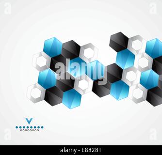 Gli esagoni moderno | design geometrico modello. Sfondo vettoriale Illustrazione Vettoriale