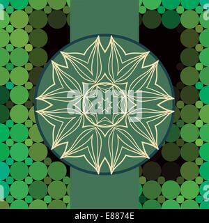 Mandala vettore triangolo Illustrazione Vettoriale