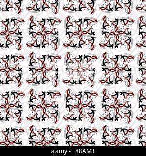 Abstract seamless pattern con elementi gotici Illustrazione Vettoriale