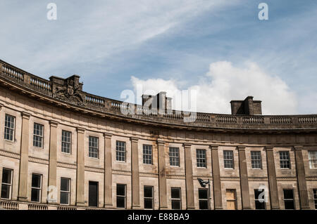 Georgiano, edificio crescent Buxton Derbyshire Foto Stock