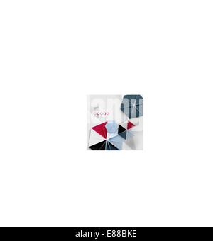 Esagonale carta business forma geometrica per modelli, tecnologia, presentazione, banner, layout Illustrazione Vettoriale