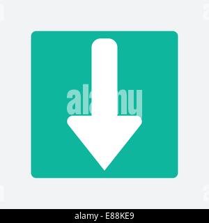 Freccia giù Illustrazione Vettoriale