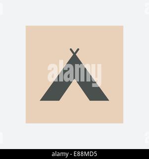 icona di Wigwam Illustrazione Vettoriale