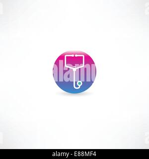 Icona dello stetoscopio Illustrazione Vettoriale