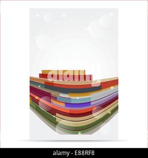 Abstract sfondo con strisce di curva Illustrazione Vettoriale