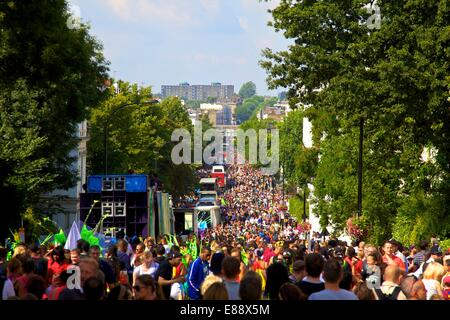 Carnevale di Notting Hill, London, England, Regno Unito, Europa Foto Stock